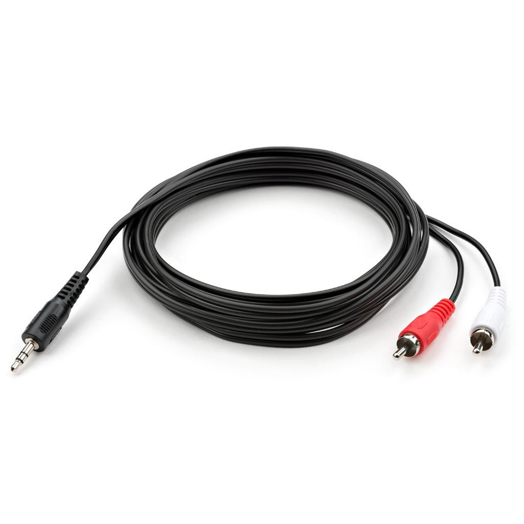 Кабель мультимедійний 3.5mm M to 2xRCA M 3.0m Vinga (VCPDCJ35MRCA23BK) - фото 2 Кабель мультимедійний 3.5mm M to 2xRCA M 3.0m Vinga (VCPDCJ35MRCA23BK) - фото 2