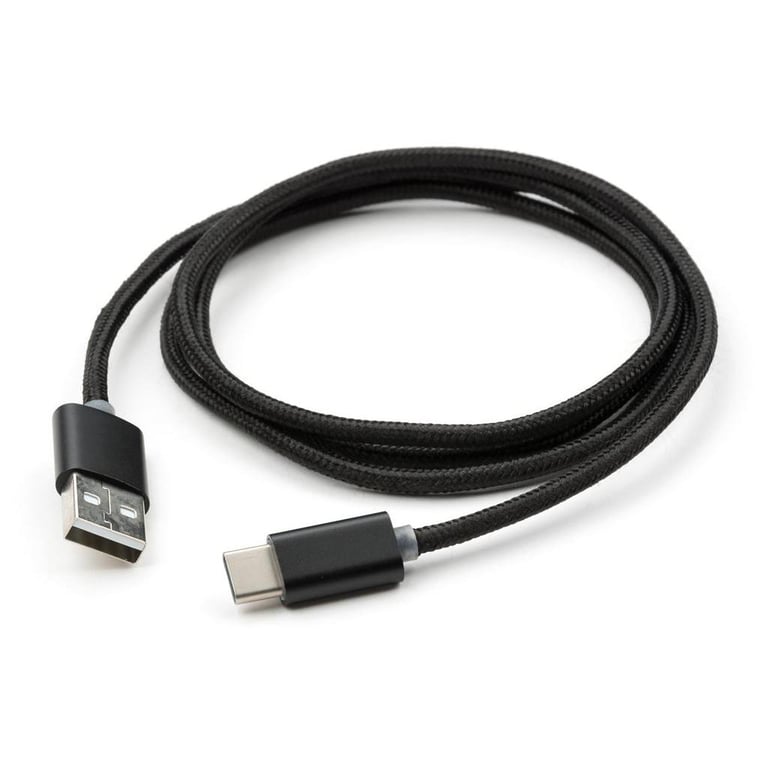 Дата кабель USB 2.0 AM to Type-C 1m LED black Vinga (VCPDCTCLED1BK) - фото 3