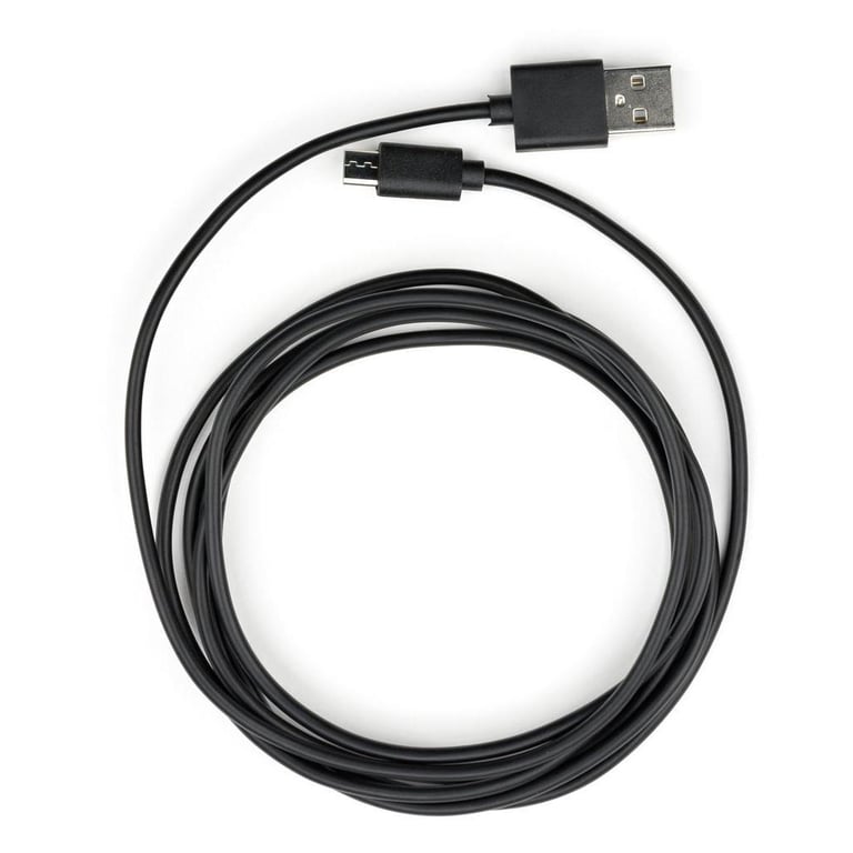 Дата кабель USB 2.0 AM to Micro 5P PVC 1.8m black Vinga (VCPDCM1.8BK) - фото 1