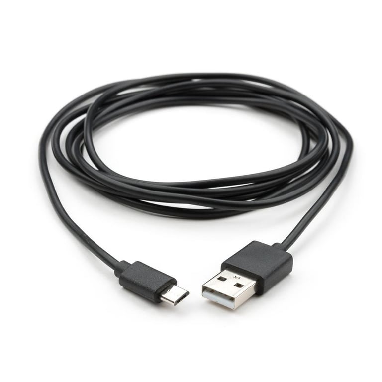 Дата кабель USB 2.0 AM to Micro 5P PVC 1.8m black Vinga (VCPDCM1.8BK) - фото 2