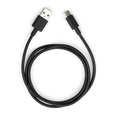 Дата кабель USB 2.0 AM to USB-C 1.0m PVC black Vinga (VCPDCTC1BK) - фото 1