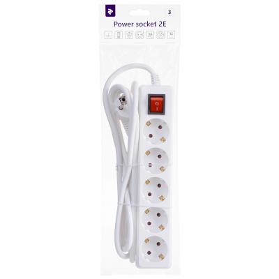 Мережевий фільтр живлення 2E 5xSchuko, 3м (2E-U05ESM3) - фото 4 Мережевий фільтр живлення 2E 5xSchuko, 3м (2E-U05ESM3) - фото 4
