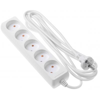 Мережевий подовжувач 2E 5 розеток, 3м (2E-U05M3) Мережевий подовжувач 2E 5 розеток, 3м (2E-U05M3)