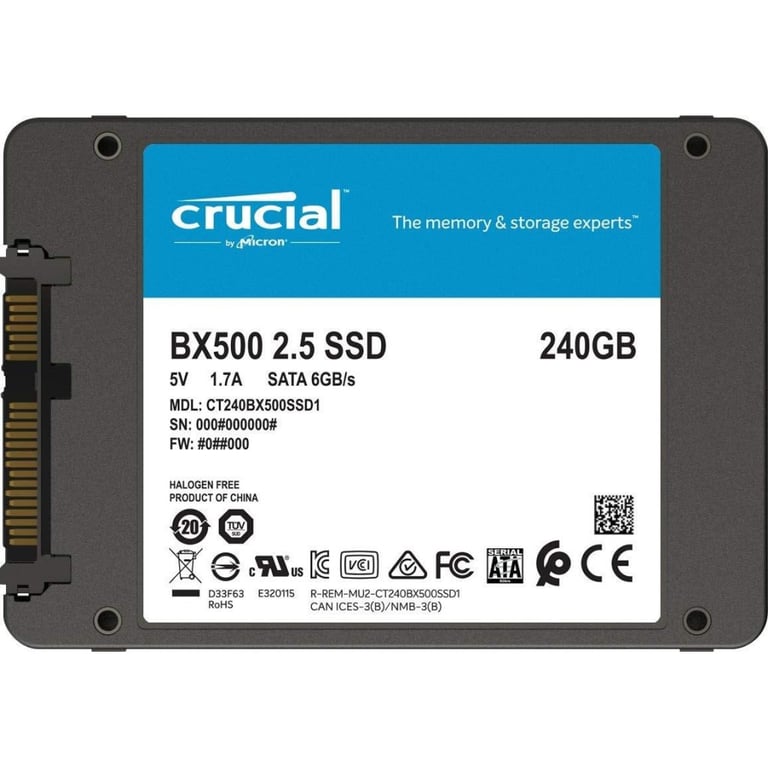 Накопичувач SSD 2.5" 240GB Micron (CT240BX500SSD1) - фото 2