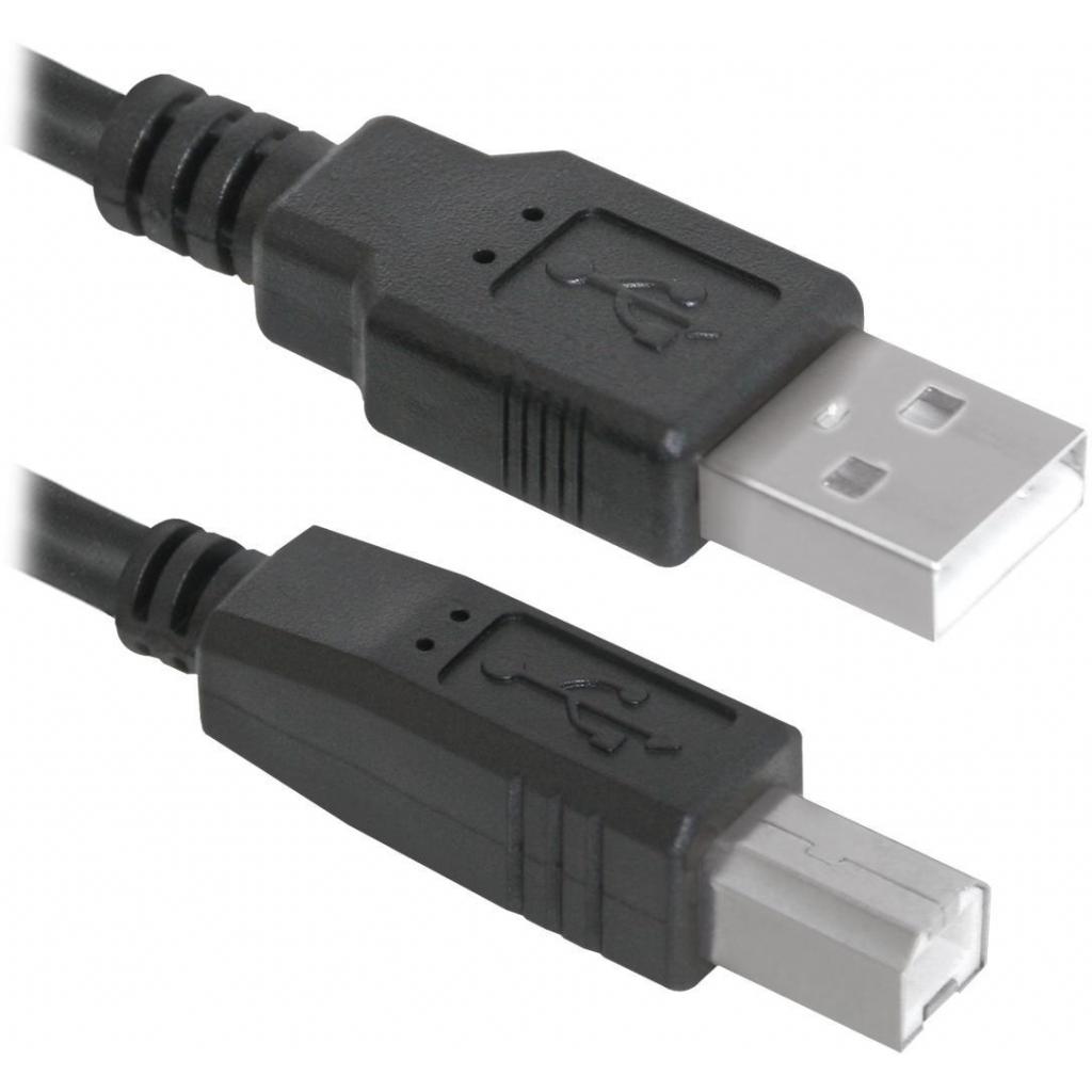 Кабель для принтера USB 2.0 AM/BM 3m USB04-10 Defender (83764) - фото 2 Кабель для принтера USB 2.0 AM/BM 3m USB04-10 Defender (83764) - фото 2