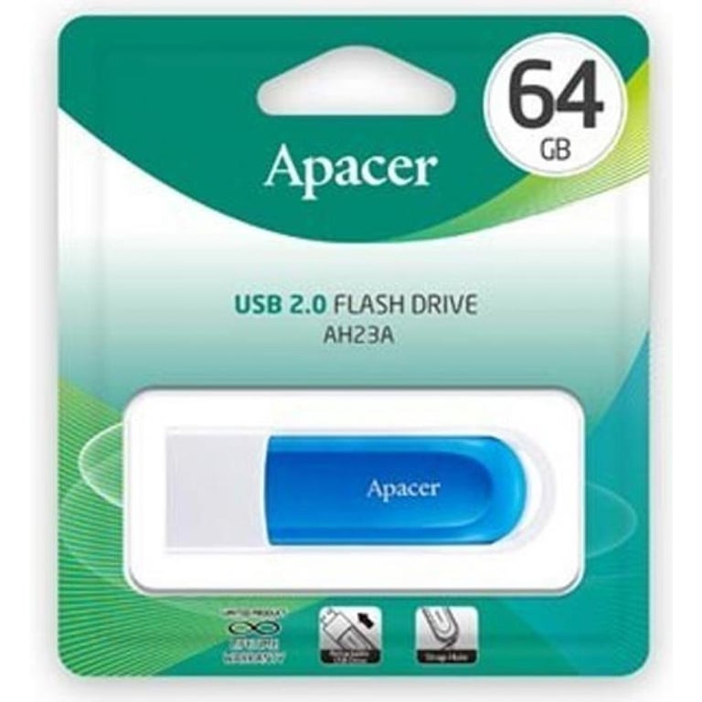 USB флеш накопичувач Apacer 64GB AH23A White USB 2.0 (AP64GAH23AW-1) - фото 6