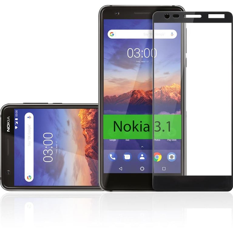 Скло захисне Vinga для Nokia 3.1 Black (VTPGS-N31B) - фото 4
