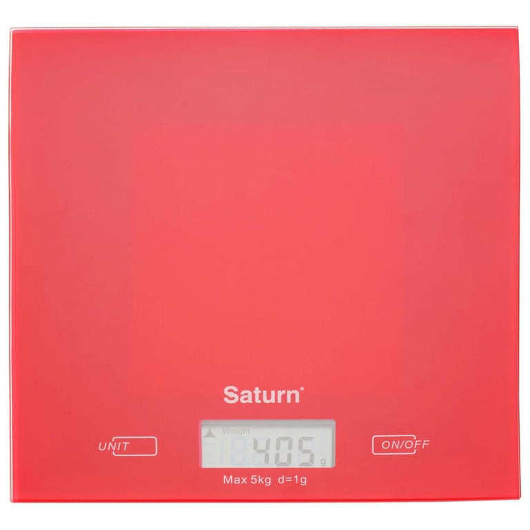 Ваги кухонні Saturn ST-KS7810 Red - фото 1