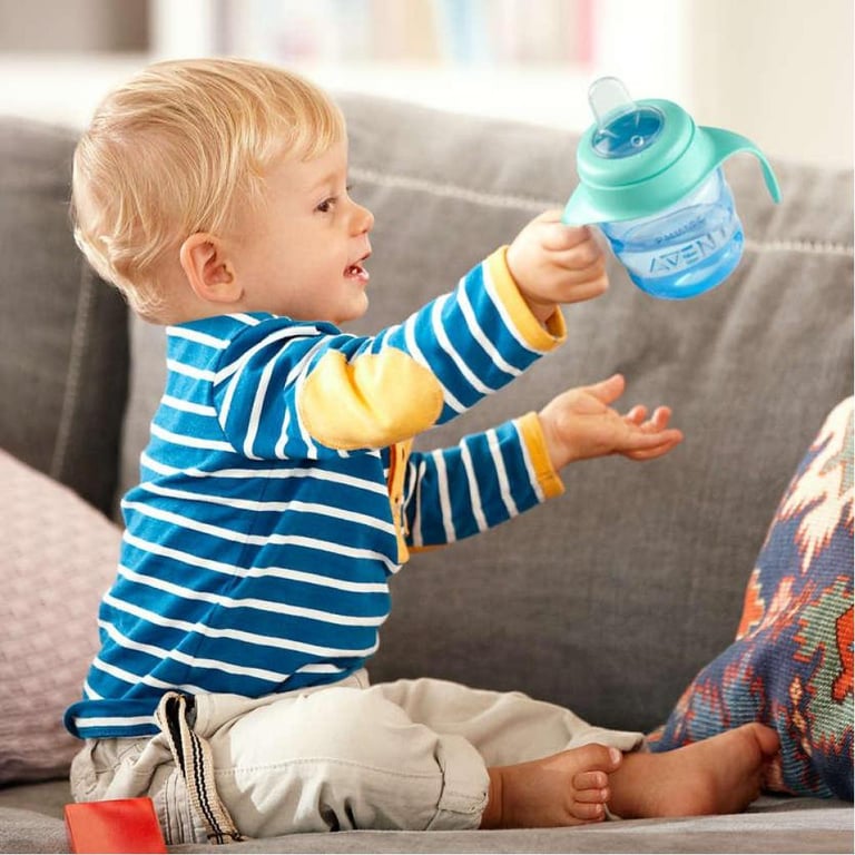 Поїльник-непроливайка Philips AVENT з м'яким носиком 200 мл блакитний, 6 міс+ (SCF551/05) - фото 4