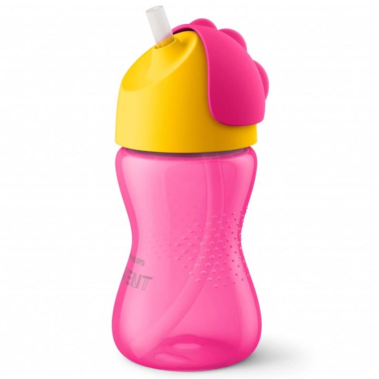 Поїльник-непроливайка Philips AVENT з трубочкою 300 мл 12 міс+, рожевий (SCF798/02) - фото 1
