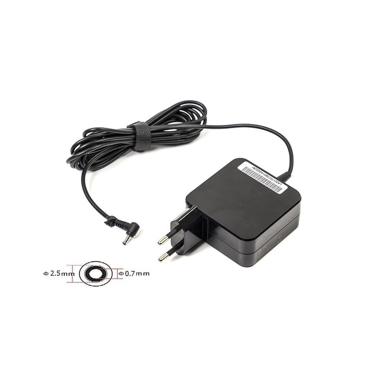 Блок живлення до ноутбуку PowerPlant ASUS 220V, 19V 40W 2.1A (2.5*0.7) wall mount (WM-AS40F2507) - фото 1