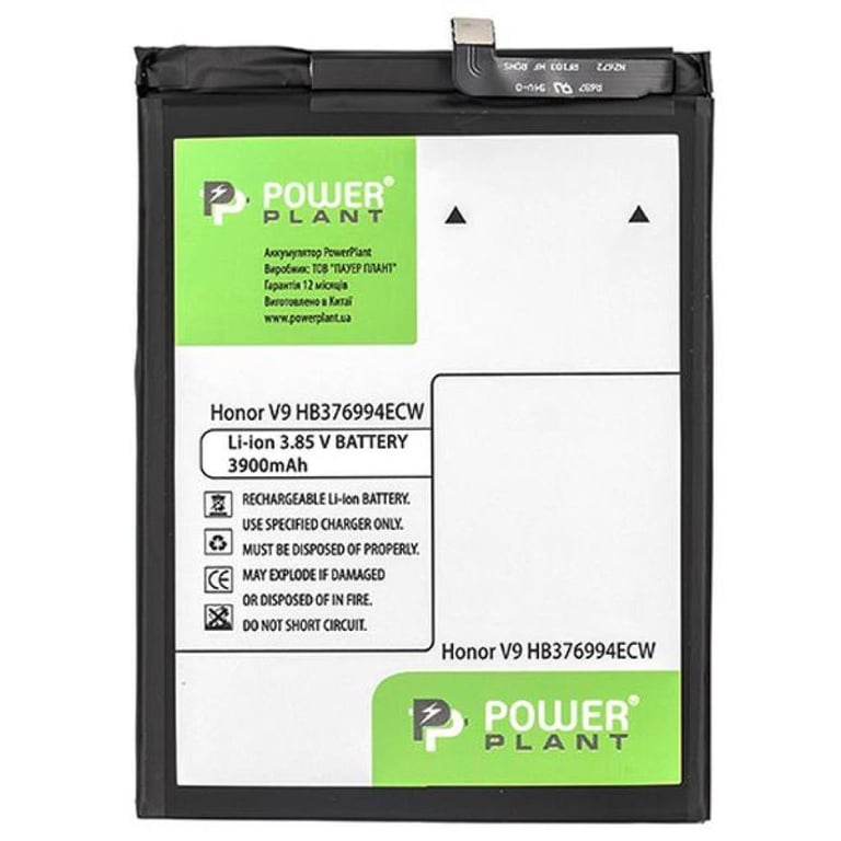 Акумуляторна батарея PowerPlant Huawei Honor V9 (HB376994ECW) 3900mAh (SM150182) - фото 1
