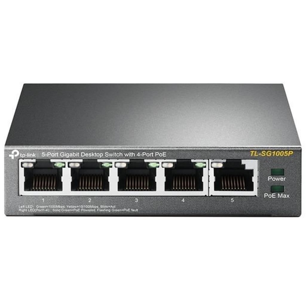 Комутатор мережевий TP-Link TL-SG1005P - фото 1 Комутатор мережевий TP-Link TL-SG1005P - фото 1