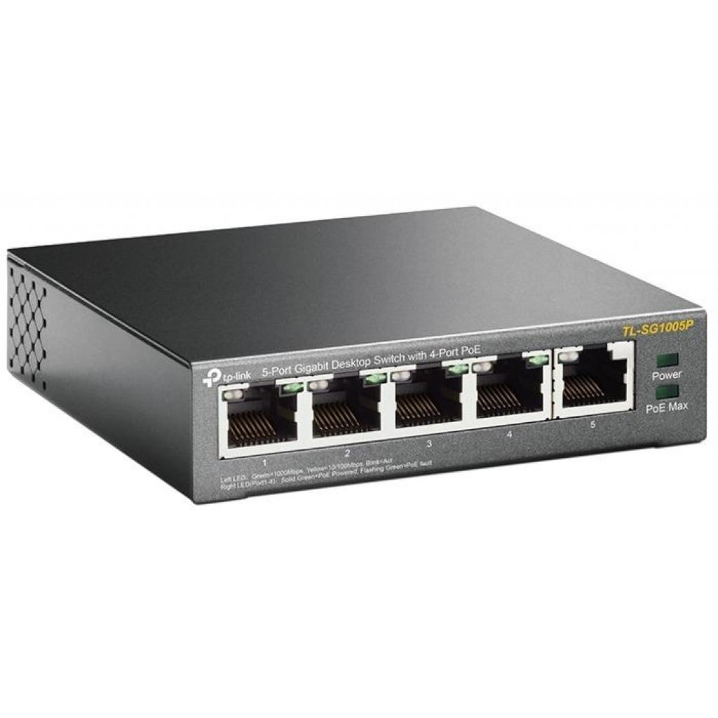 Комутатор мережевий TP-Link TL-SG1005P - фото 2 Комутатор мережевий TP-Link TL-SG1005P - фото 2