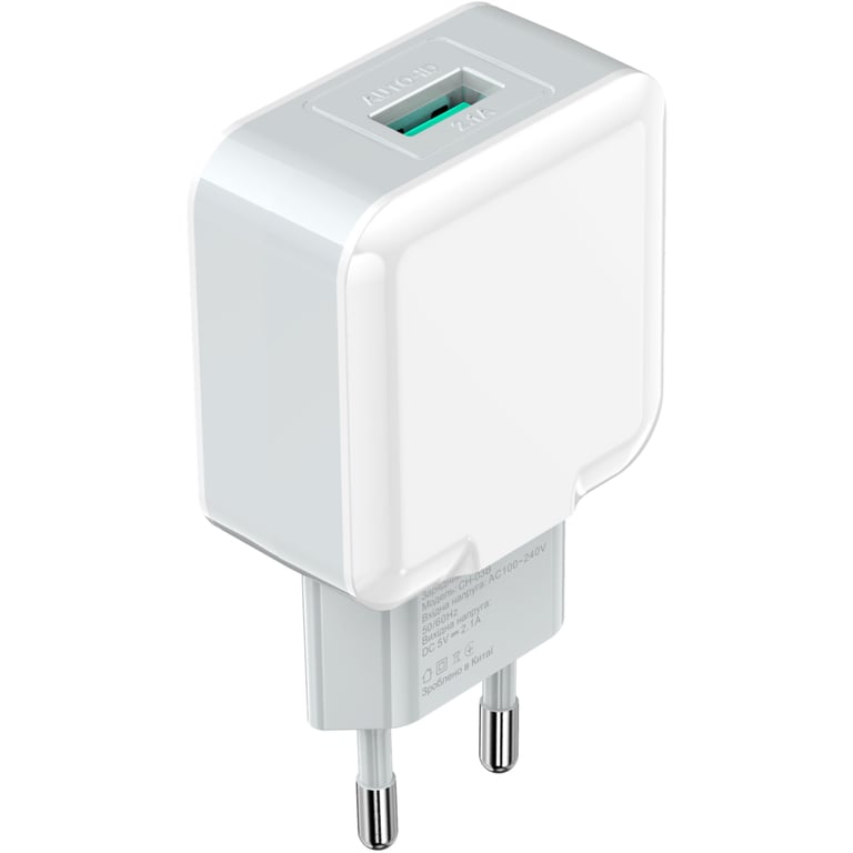 Зарядний пристрій Grand-X 5V 2.1A White (CH-03W) - фото 4