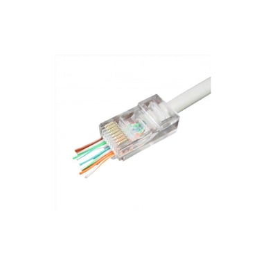 Конектор Cablexpert RJ45 cat.5e UTP 8P8C (сквозное отв., позолоч. конт.) 50 шт (LC-PTU-01/50) - фото 1