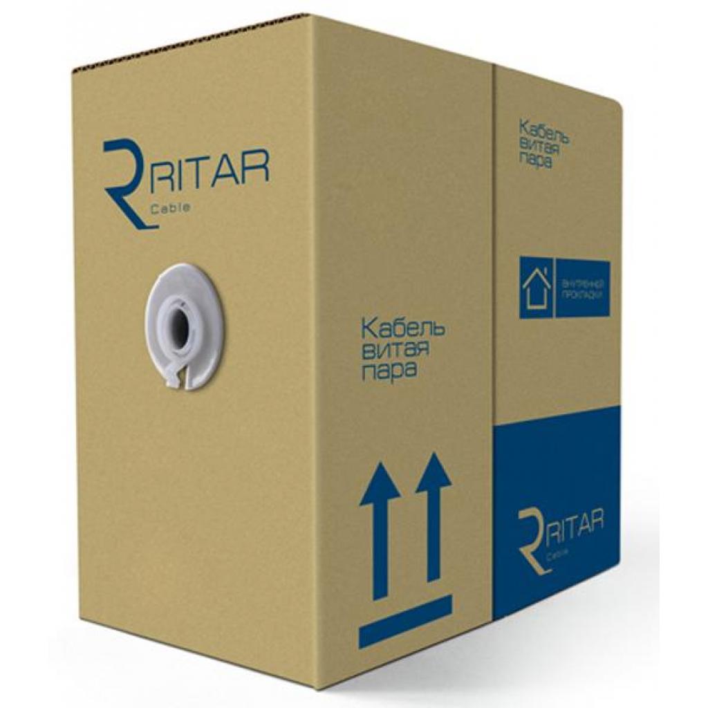 Кабель мережевий Ritar UTP 305м КВП (4*2*0,48) 4Р [СCA] (08534) - фото 1