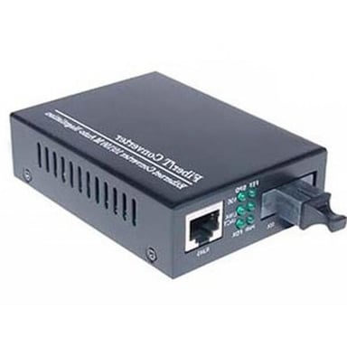 Медіаконвертер Merlion 10/100Base-TX to 100Base-F 1550нм, SM, SC/RJ-45, 25 км +БП (HTB-3100B / 1550_WDM) - фото 1