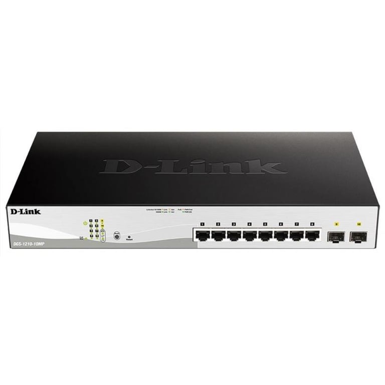 Комутатор мережевий D-Link DGS-1210-10MP - фото 1