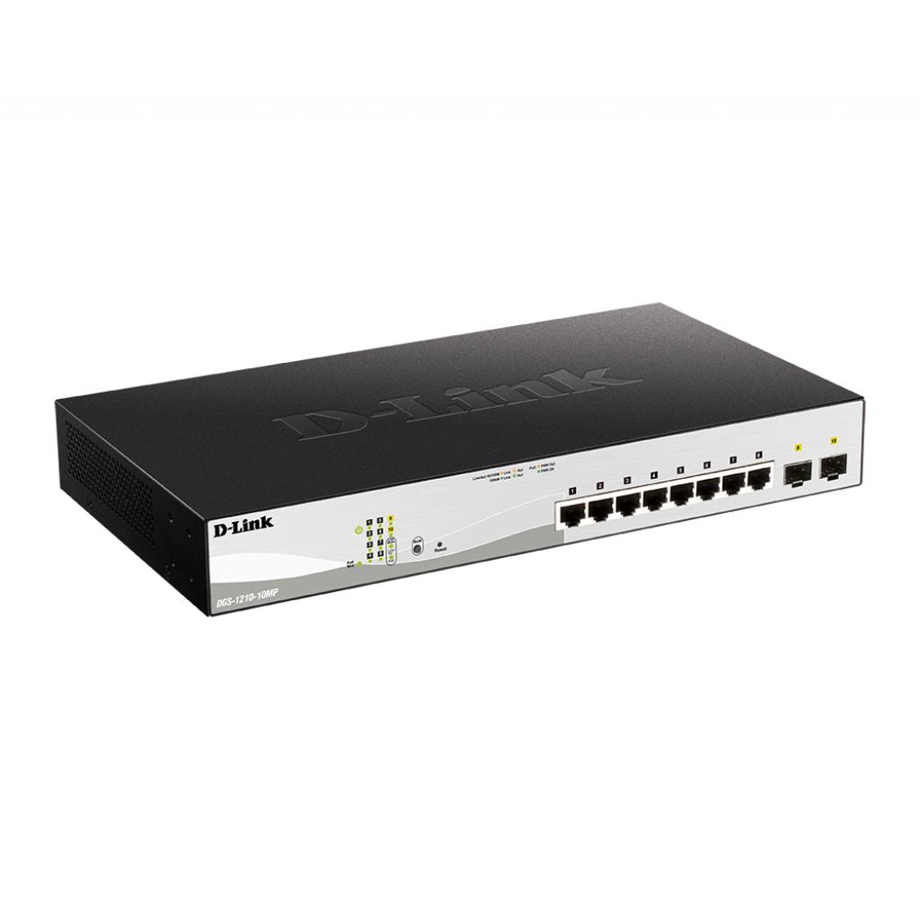 Комутатор мережевий D-Link DGS-1210-10MP - фото 2 Комутатор мережевий D-Link DGS-1210-10MP - фото 2