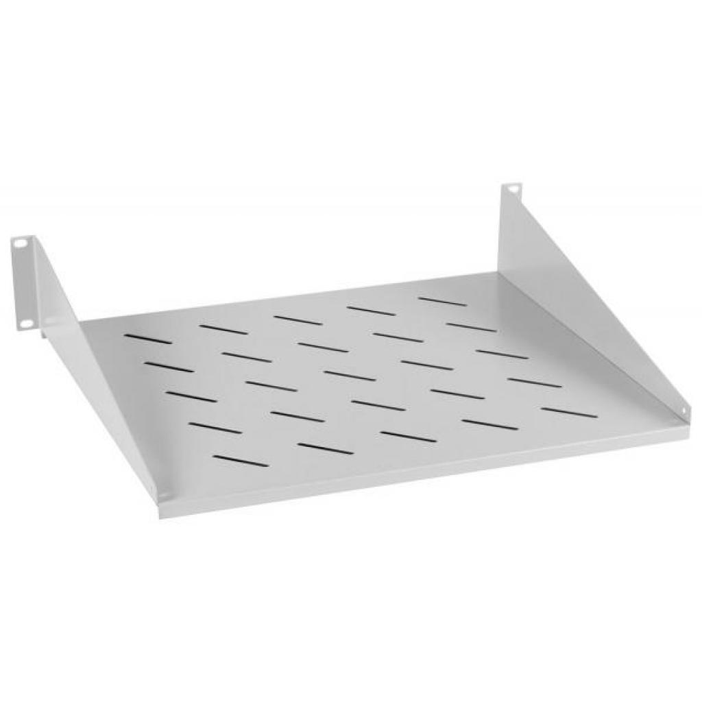 Полка 19" Hypernet 2U глуб. 400мм, цвет серый (CS-400-2U) - фото 1