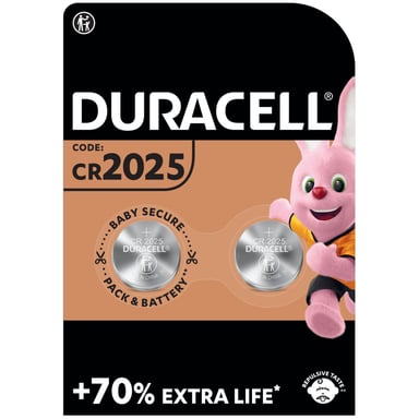 Батарейка Duracell CR 2025 / DL 2025 * 2 (5000394203907 / 5008922) - фото 1