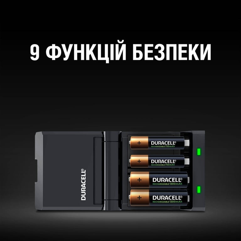 Зарядний пристрій для акумуляторів Duracell CEF27 + 2 rechar AA1300mAh + 2 rechar AAA750mAh (5001374) - фото 5