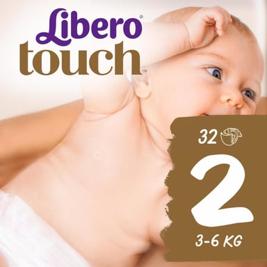 Підгузки Libero Touch 2 (3-6 кг) 32 шт (7322541070315) - фото 1