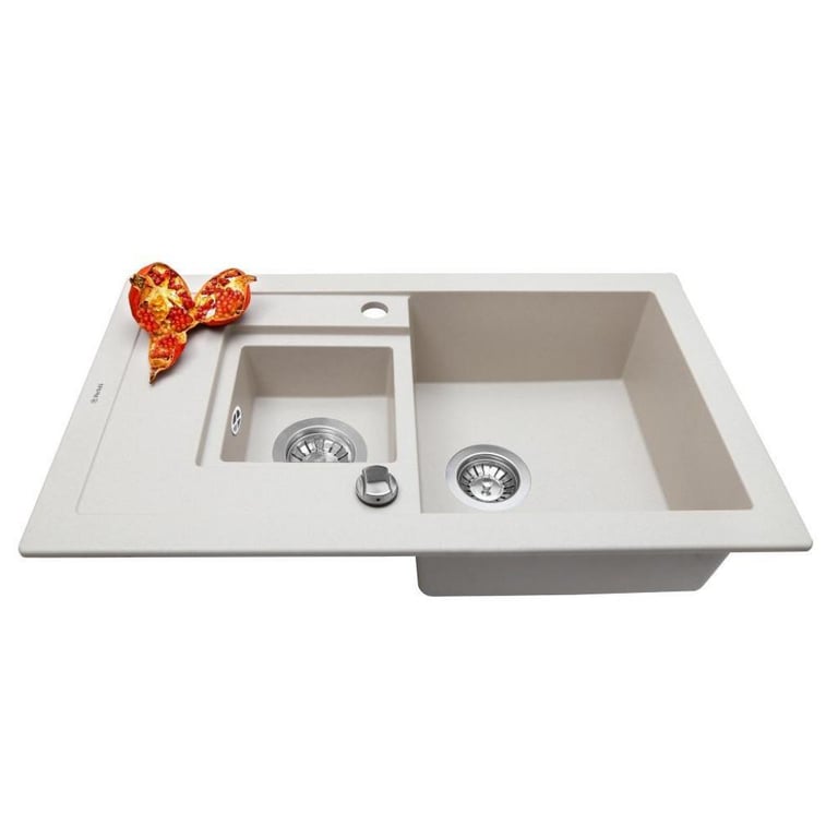 Мийка кухонна Perfelli PIERRA PGP 536-78 LIGHT BEIGE - фото 3