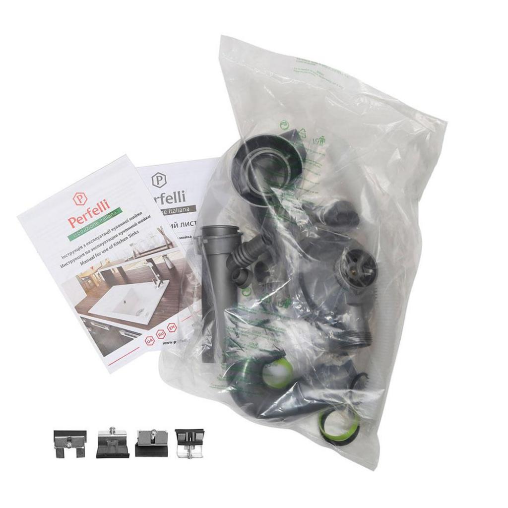 Мийка кухонна Perfelli PIERRA PGP 536-78 LIGHT BEIGE - фото 5 Мийка кухонна Perfelli PIERRA PGP 536-78 LIGHT BEIGE - фото 5