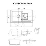 Мийка кухонна Perfelli PIERRA PGP 536-78 LIGHT BEIGE - фото 6