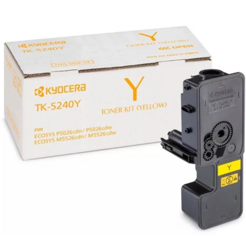 Тонер-картридж Kyocera TK-5240Y Yellow 3K (1T02R7ANL0) - фото 1