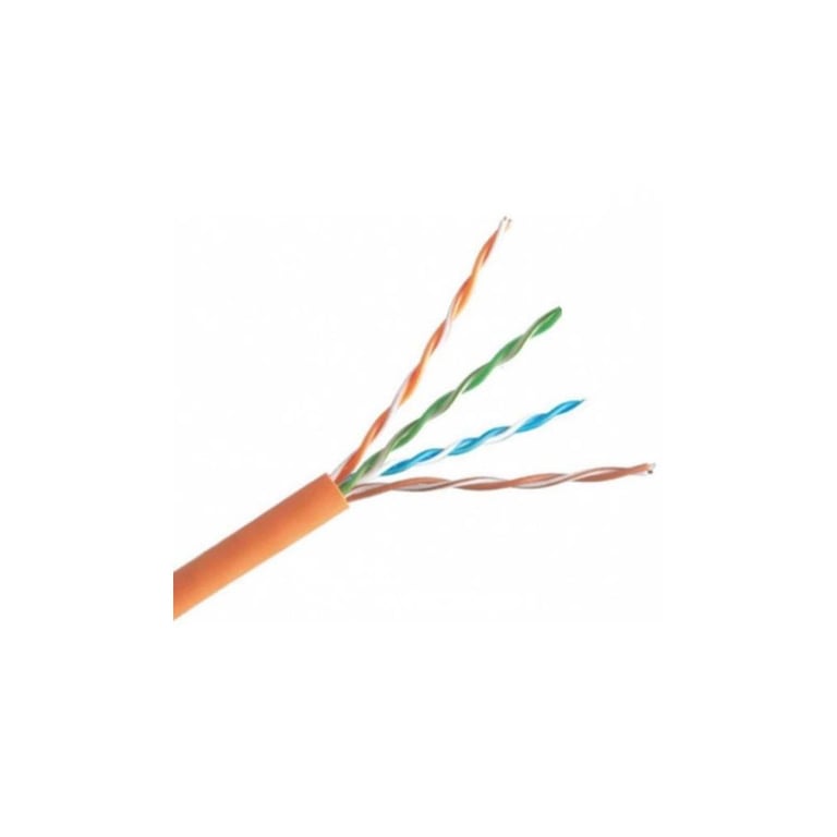 Кабель мережевий OK-Net UTP cat.5E 305m негорючий (U/UTP-cat.5E LSFROH) (КПВнг-HF-ВП(350) 4*2*0,51) - фото 1