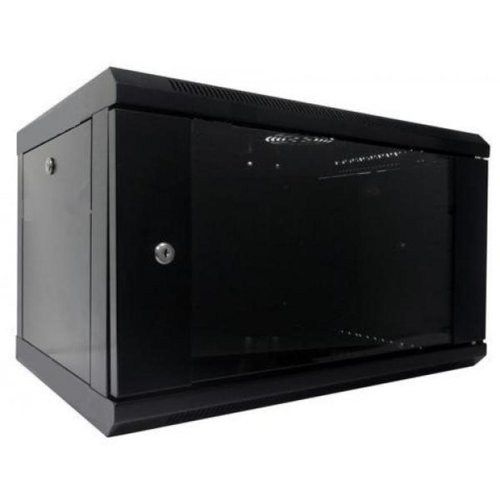 Шафа настінна Hypernet 6U 19" 600x600 (WMNC66-6U-FLAT-BLACK) - фото 1