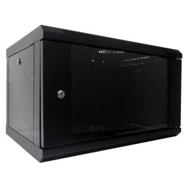 Шафа настінна Hypernet 6U 19" 600x600 (WMNC66-6U-FLAT-BLACK) - фото 1