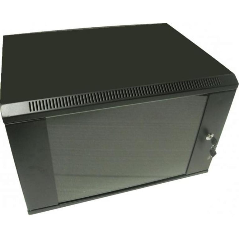 Шафа настінна Hypernet 9U 19″ 600×600 (WMNC66-9U-FLAT-BLACK)