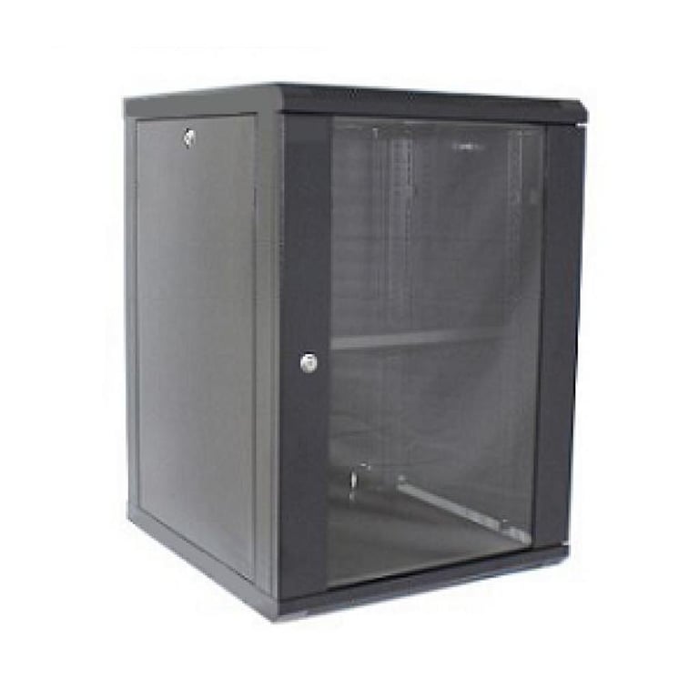 Шафа настінна Hypernet 15U 19″ 600×600 (WMNC66-15U-FLAT-BLACK)