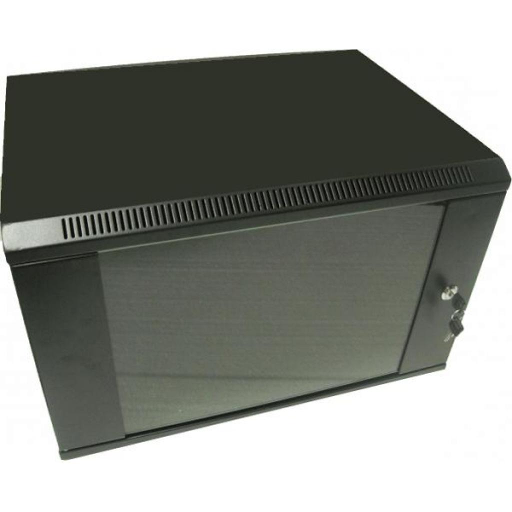 Шафа настінна Hypernet 18U 19" 600x600 (WMNC66-18U-FLAT-BLACK) - фото 1