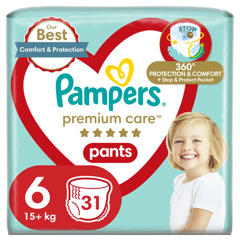 Підгузки Pampers Premium Care Pants Extra Large (15+ кг), 31 шт. (8001090759917) - фото 1