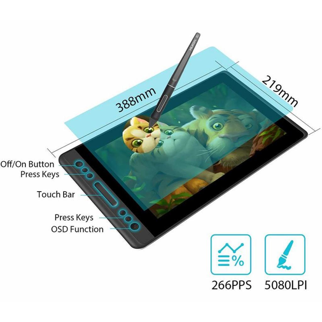 Графічний планшет Huion Kamvas Pro 13 (PRO13) - фото 9 Графічний планшет Huion Kamvas Pro 13 (PRO13) - фото 9