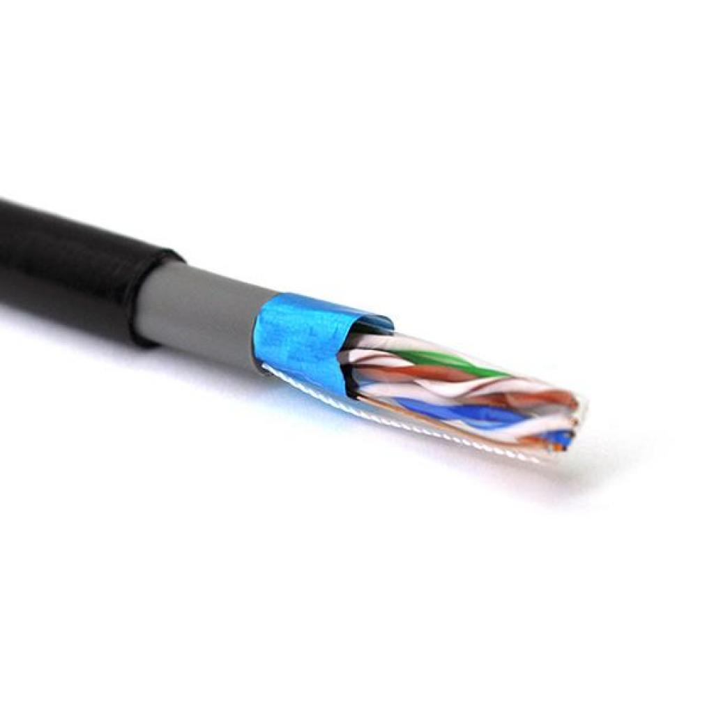 Кабель мережевий Merlion FTP 305м КНПЕ (4*2*0,51) 4Р 24AWG [СCA] Black (03496) - фото 1