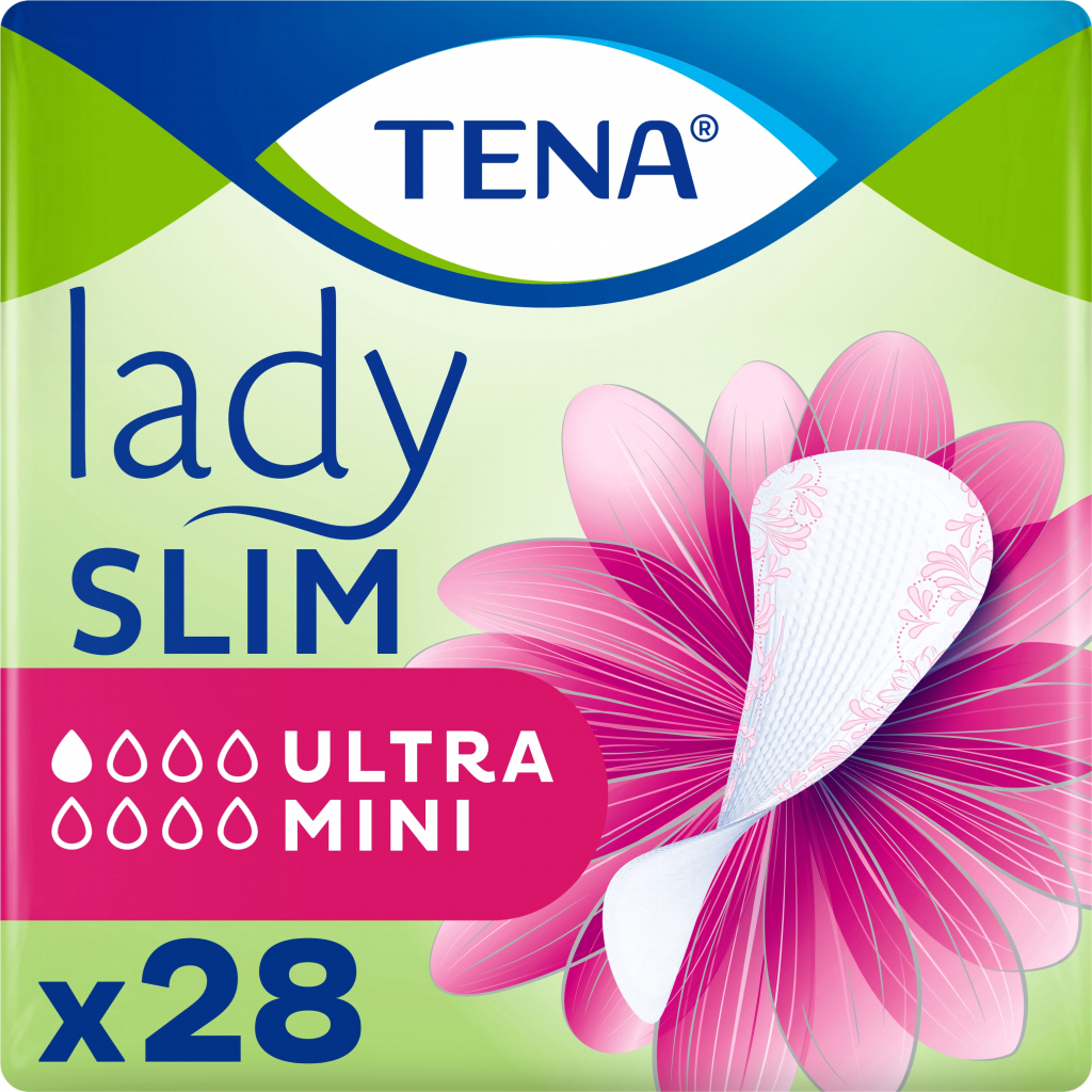 Урологічні прокладки Tena Lady Slim Ultra Mini 28 шт. (7310791247649/7322541116082) - фото 1