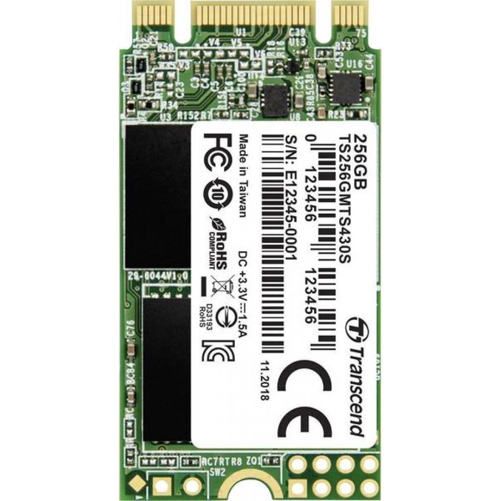 Накопичувач SSD M.2 2242 256GB Transcend (TS256GMTS430S) - фото 1 Накопичувач SSD M.2 2242 256GB Transcend (TS256GMTS430S) - фото 1