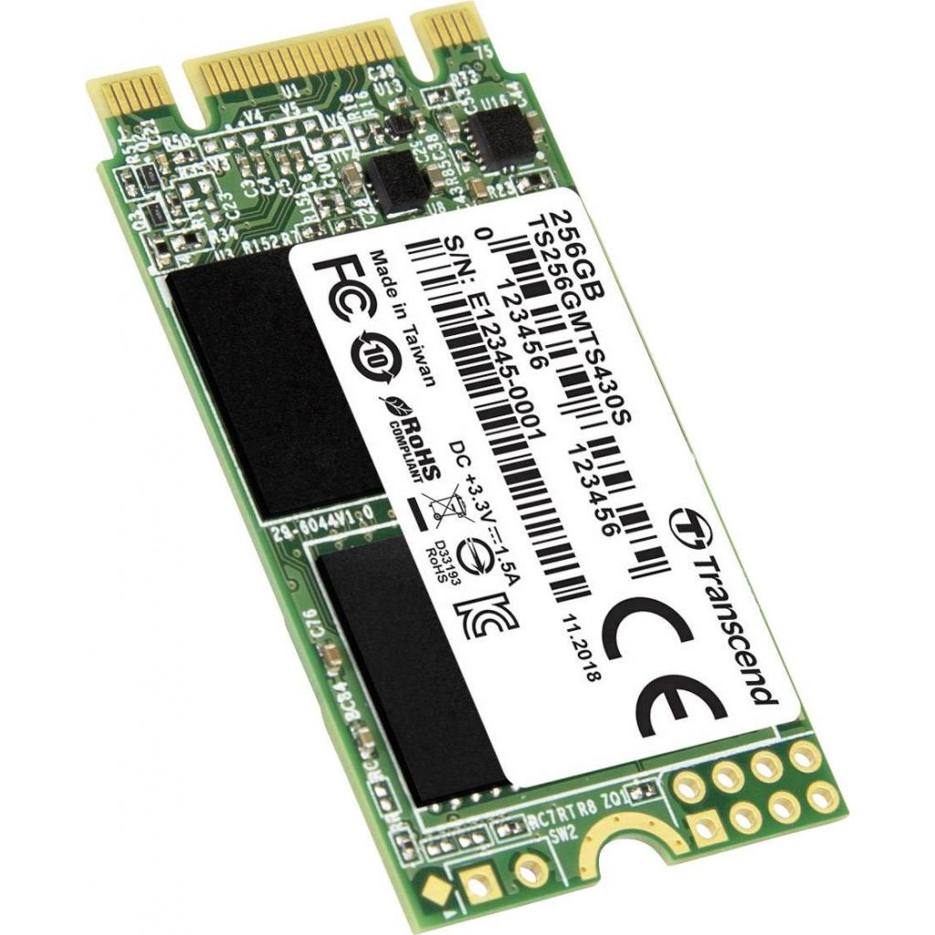 Накопичувач SSD M.2 2242 256GB Transcend (TS256GMTS430S) - фото 2 Накопичувач SSD M.2 2242 256GB Transcend (TS256GMTS430S) - фото 2