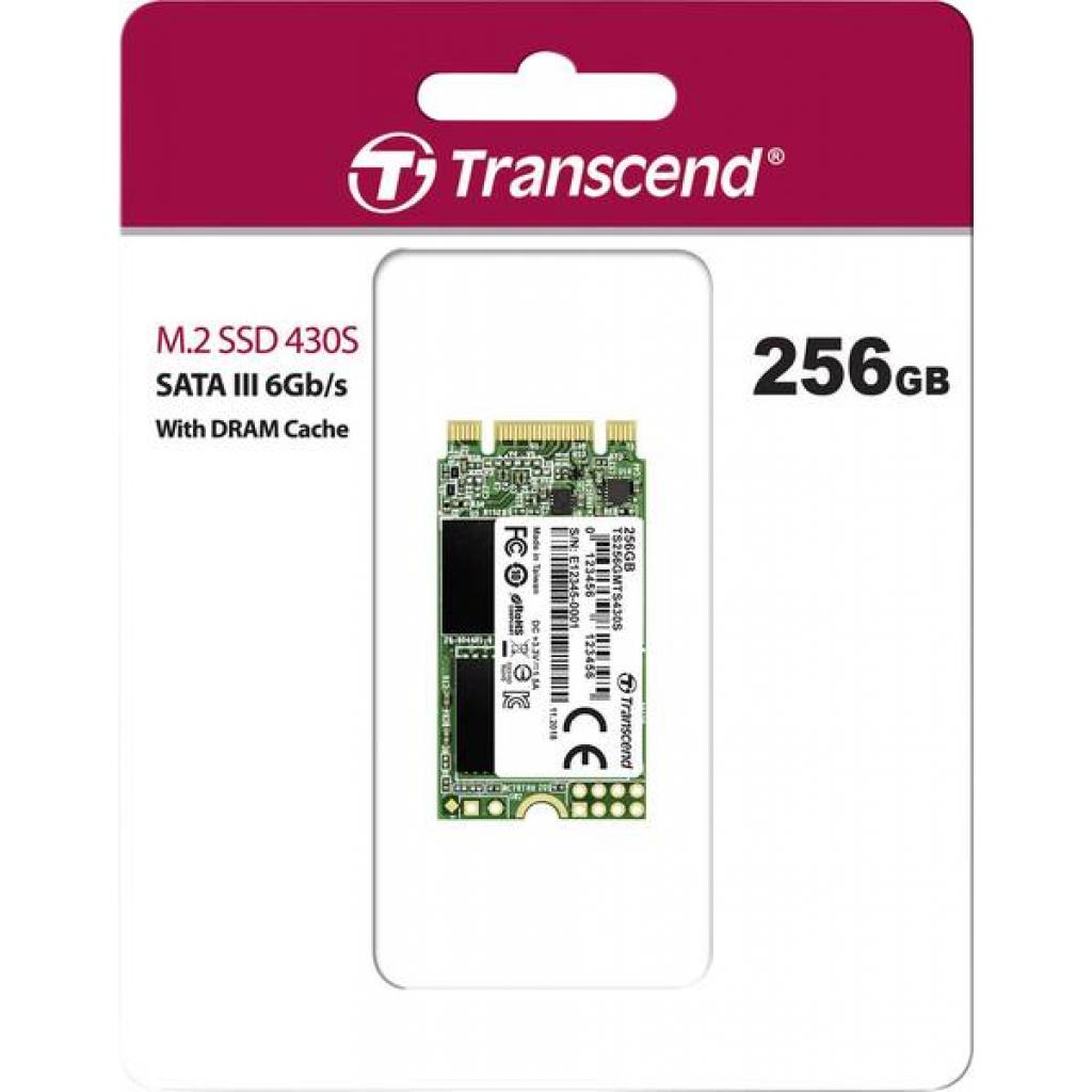 Накопичувач SSD M.2 2242 256GB Transcend (TS256GMTS430S) - фото 3 Накопичувач SSD M.2 2242 256GB Transcend (TS256GMTS430S) - фото 3