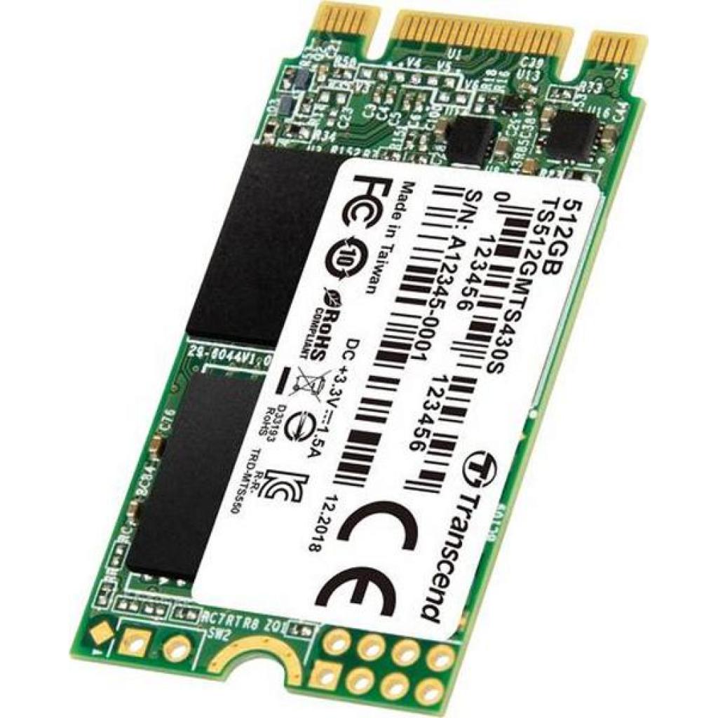 Накопичувач SSD M.2 2242 512GB Transcend (TS512GMTS430S) - фото 2 Накопичувач SSD M.2 2242 512GB Transcend (TS512GMTS430S) - фото 2