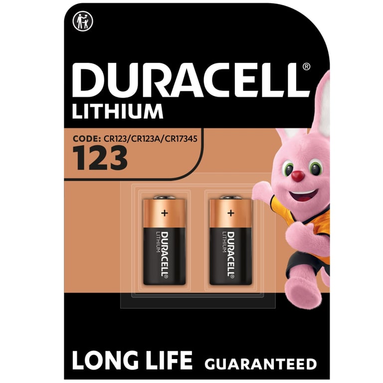 Батарейка Duracell CR 123 / DL 123 * 2 (5002979) - фото 1
