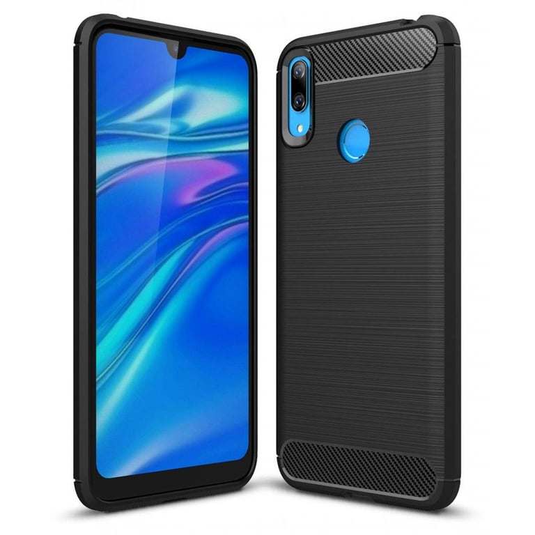 Чохол до мобільного телефона Laudtec для Huawei Y7 2019 Carbon Fiber (Black) (LT-HY72019B) - фото 1