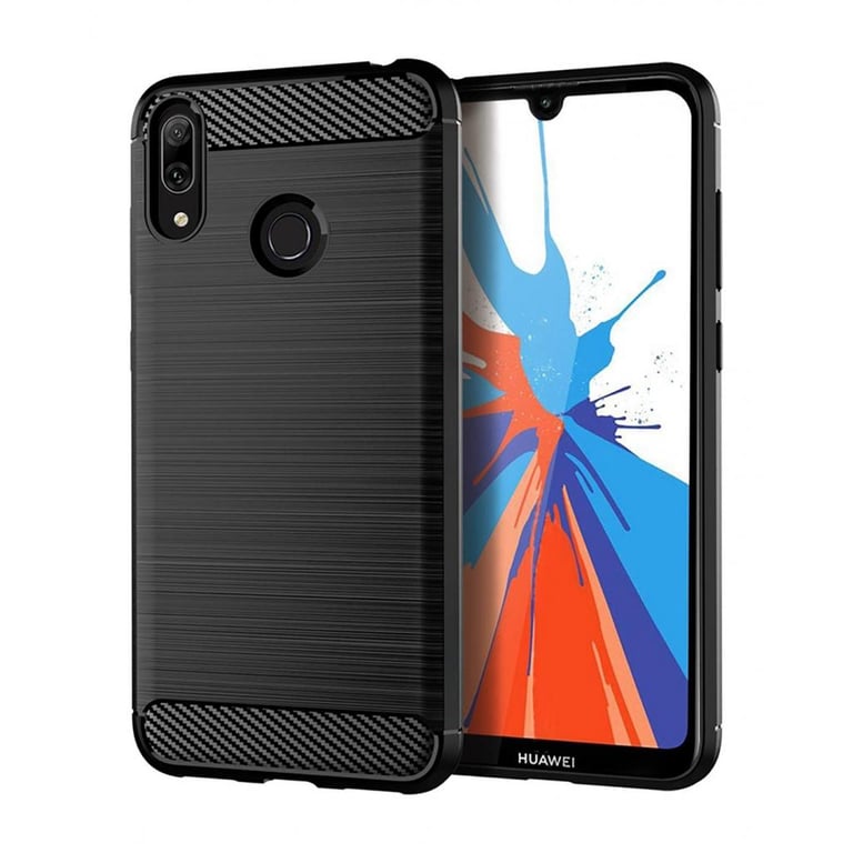 Чохол до мобільного телефона Laudtec для Huawei Y7 2019 Carbon Fiber (Black) (LT-HY72019B) - фото 2