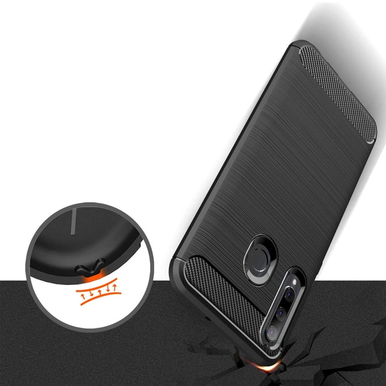 Чохол до мобільного телефона Laudtec для Huawei P Smart 2019 Carbon Fiber (Black) (LT-PST19) - фото 7